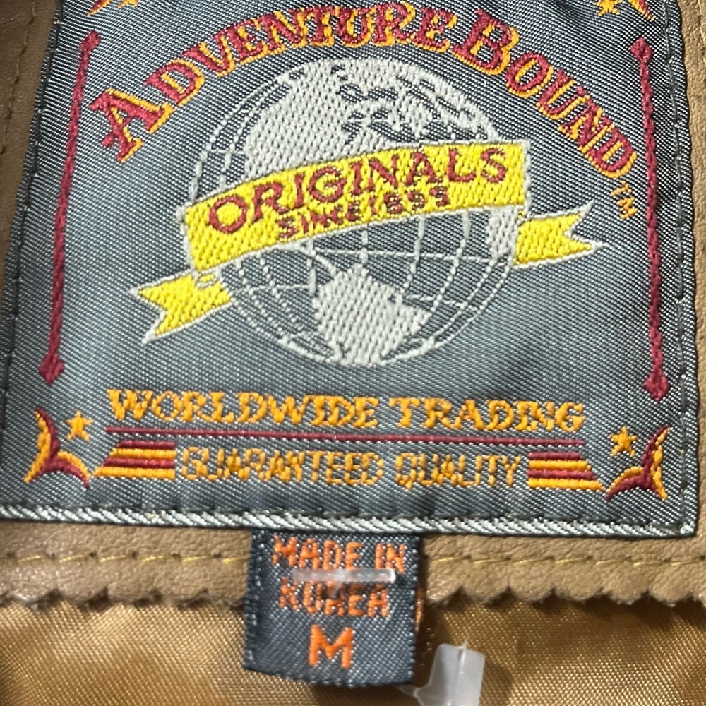 Vintage Adventures Bound Patchwork Jacket Sz M Br… - image 6